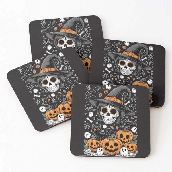 Item preview, Little Sugar Skull Halloween Witch VI designed and sold by Skulls & Calaveras.