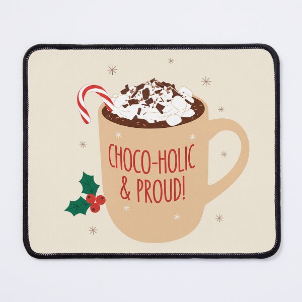 Item preview, Choco-Holic & Proud – Cozy Hot Chocolate Christmas Mug Design designed and sold by Iras-Art-Corner.
