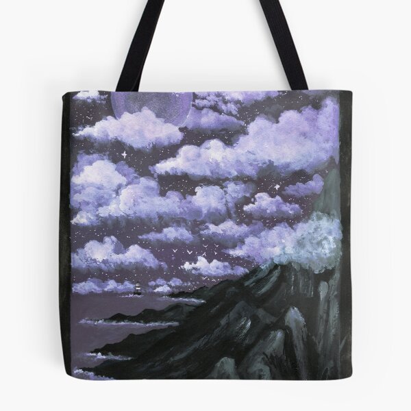 Item preview, Purple Seaside Night Sky designed and sold by Tiltybird.