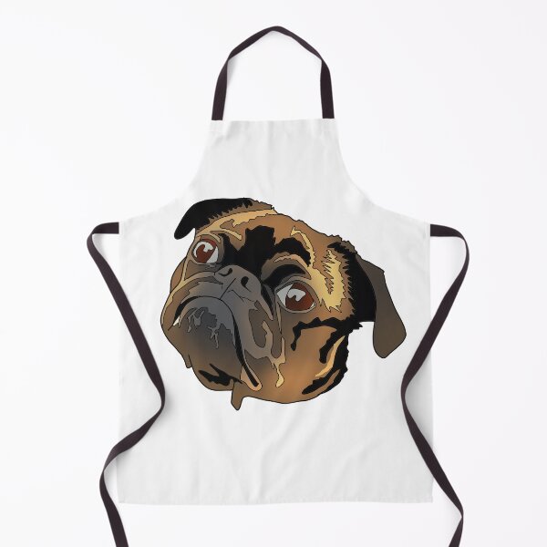 Item preview, Cute brown and black pug designed and sold by LeahcarsArt.