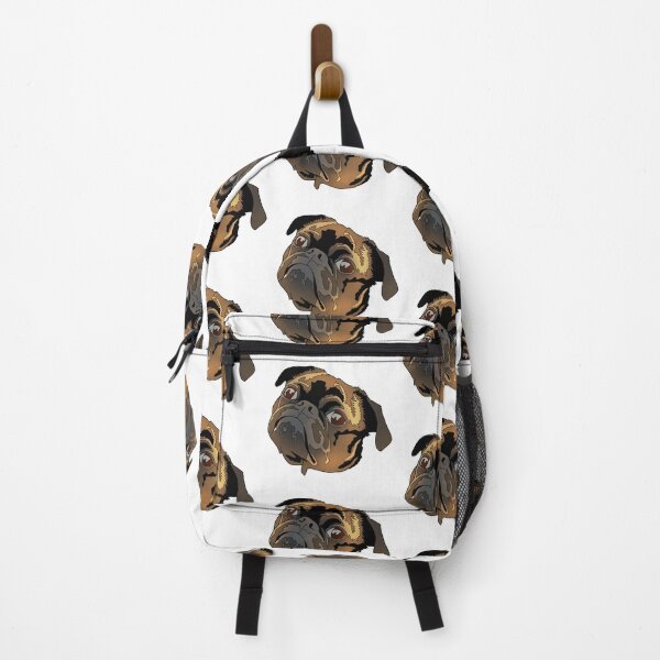 Item preview, Cute brown and black pug designed and sold by LeahcarsArt.