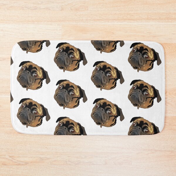 Item preview, Cute brown and black pug designed and sold by LeahcarsArt.