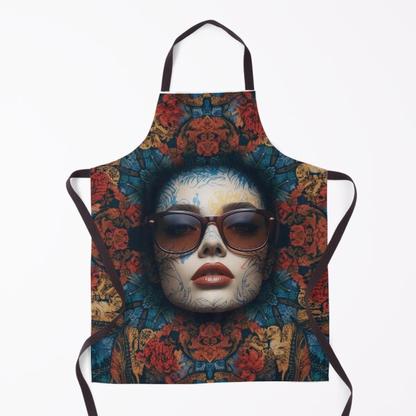 Item preview, Floral Fusion: The Tattooed Elegance Portrait designed and sold by 10-18.