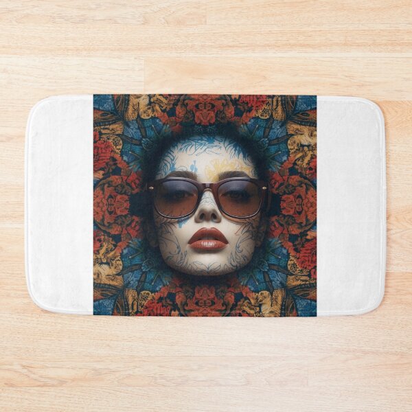 Item preview, Floral Fusion: The Tattooed Elegance Portrait designed and sold by 10-18.