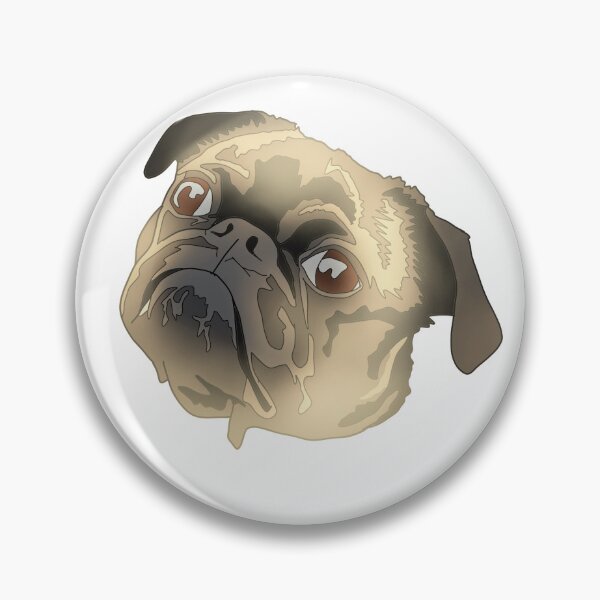 Item preview, Copy of Cute brown and black pug designed and sold by LeahcarsArt.