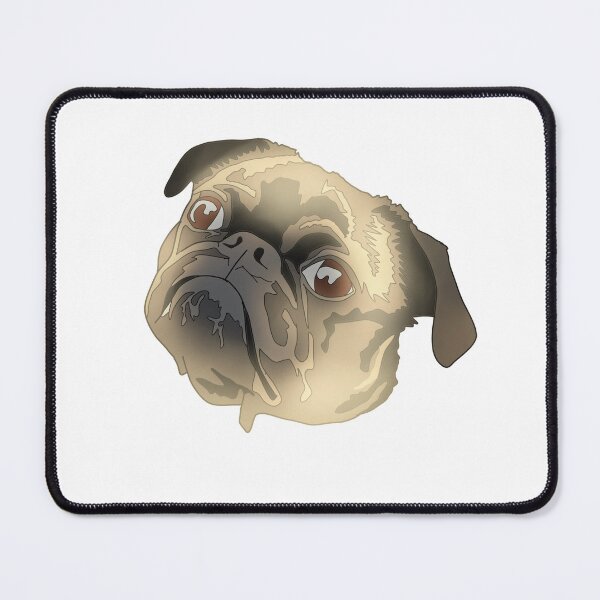 Item preview, Copy of Cute brown and black pug designed and sold by LeahcarsArt.