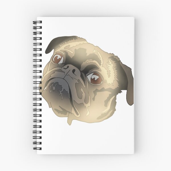Item preview, Copy of Cute brown and black pug designed and sold by LeahcarsArt.