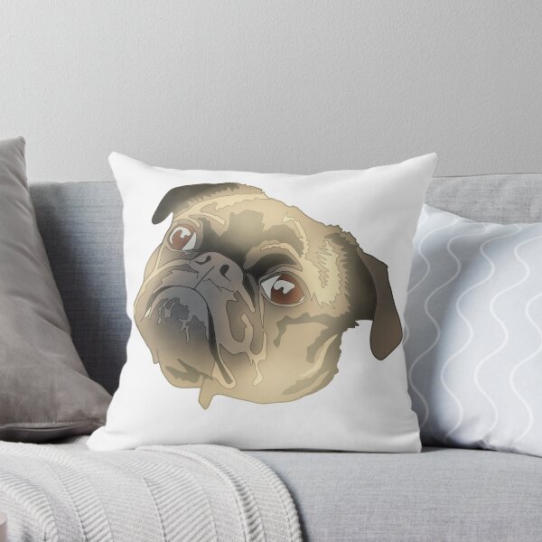 Item preview, Copy of Cute brown and black pug designed and sold by LeahcarsArt.