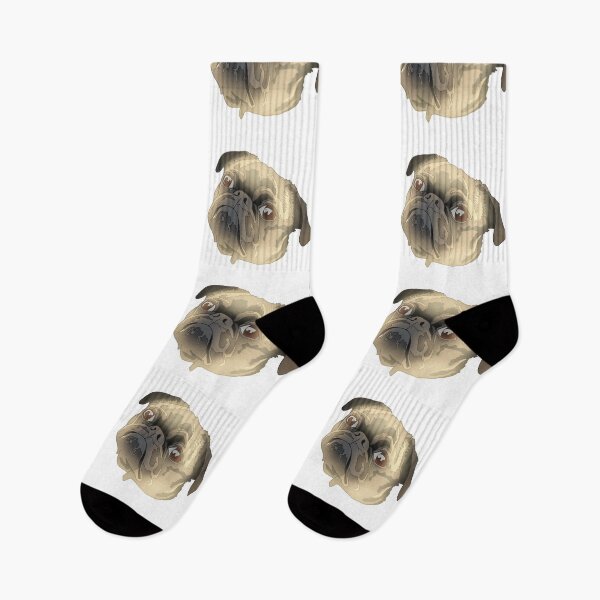 Item preview, Copy of Cute brown and black pug designed and sold by LeahcarsArt.