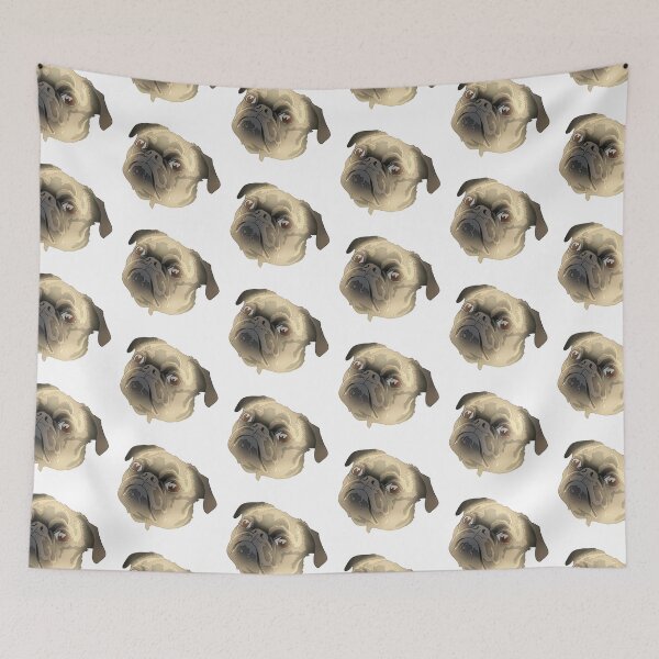 Item preview, Copy of Cute brown and black pug designed and sold by LeahcarsArt.