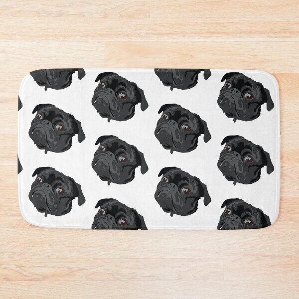 Item preview, Cute  black pug designed and sold by LeahcarsArt.