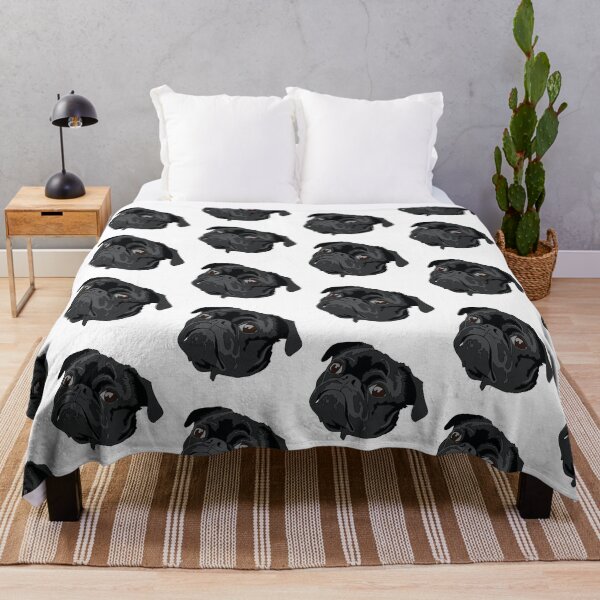 Item preview, Cute black pug designed and sold by LeahcarsArt.