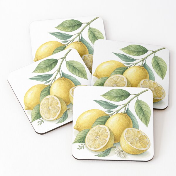 Item preview, Sunny Lemons – Fresh Watercolor Citrus Illustration designed and sold by VivoStudio.