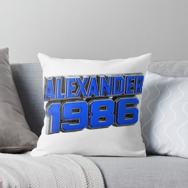 Item preview, Alexander 1986 – Blue Chrome Retro Name Design designed and sold by AlexLineArt.