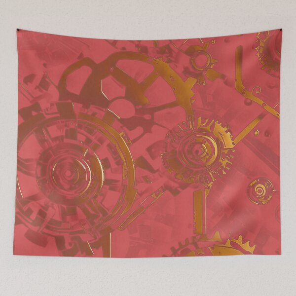 Item preview, Golden Rose-Kissed Gears designed and sold by PixelCratey.