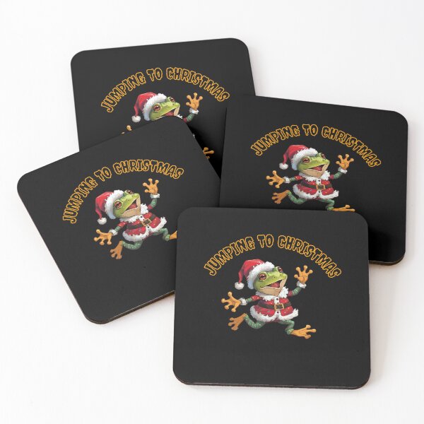 Item preview, Jumping to Christmas – Funny Dancing Frog Holiday Design designed and sold by CrazyChrisBeker.