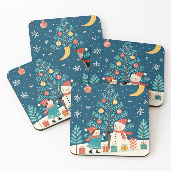 Item preview, Christmas Eve, tree with snowman designed and sold by Planet Utoppia.