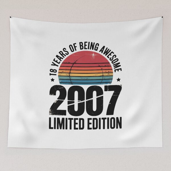Item preview, 18 Year Old BDay Decorations Men Boy 18yr 2007 18th Birthday designed and sold by FranzFriesen.