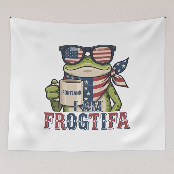 Item preview, I Am Frogtifa Meme Frog Ribbit Revolution Portland designed and sold by ArtPrestigeShop.