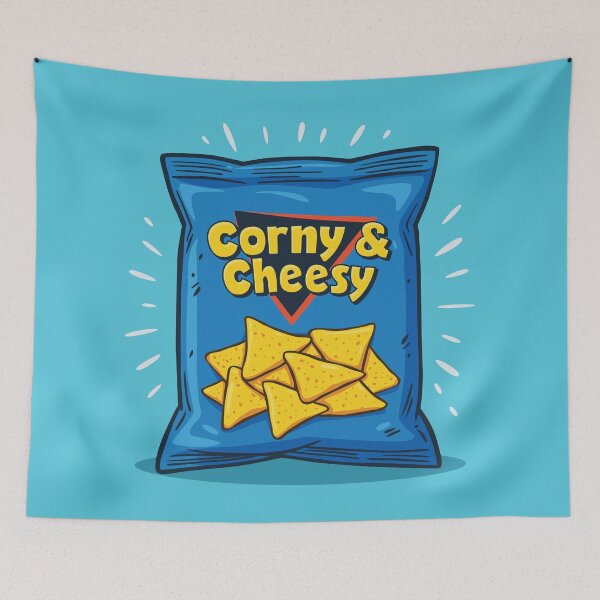 Item preview, Corny and cheesy | funny tortilla chip bag designed and sold by MamSelle.