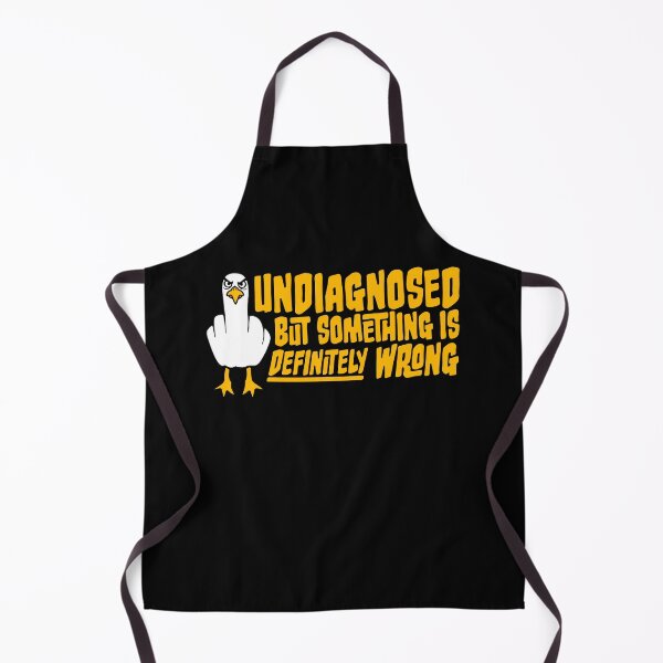 Item preview, Undiagnosed But Something Is Definitely Wrong Seagull Crazy Mad designed and sold by shirt-o-mat.