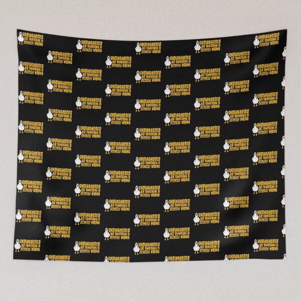 Item preview, Undiagnosed But Something Is Definitely Wrong Seagull Crazy Mad designed and sold by shirt-o-mat.