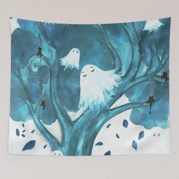 Item preview, Blue Ghost Hang Out designed and sold by Tiltybird.