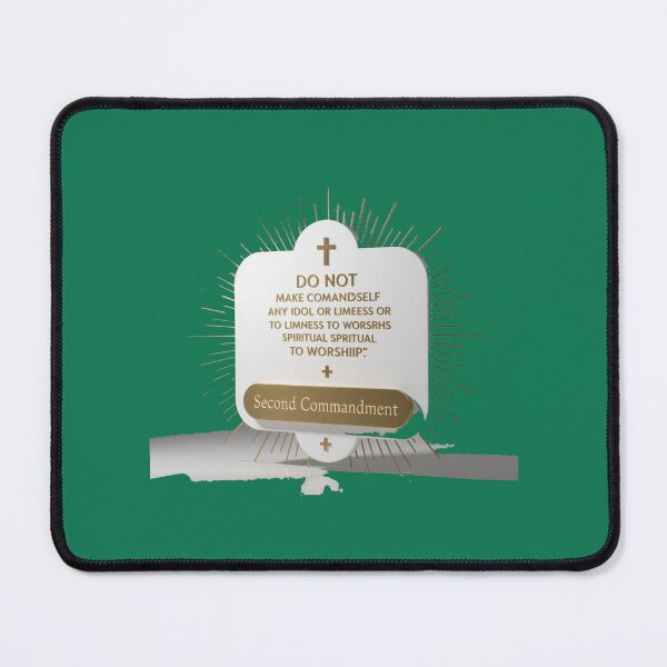 Item preview, The Second Commandment – 3D Holy Label, designed and sold by PaintMeWorld.