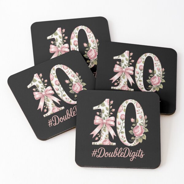 Item preview, 10th Birthday Girl Pink Coquette Bow 10 Year Old Aesthetic designed and sold by RansomFlatley.
