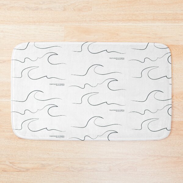 Item preview, Pencil Wave Sketch – Minimal Surf Art designed and sold by BlackSea Coolture Store.