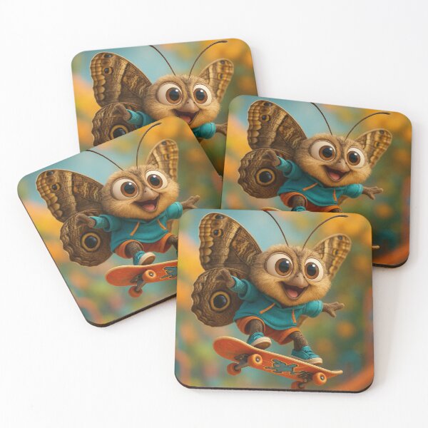 Item preview, Skater Owl Butterfly designed and sold by Sillytoe.