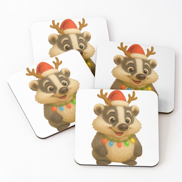 Item preview, Christmas Asain Badger designed and sold by Sillytoe.
