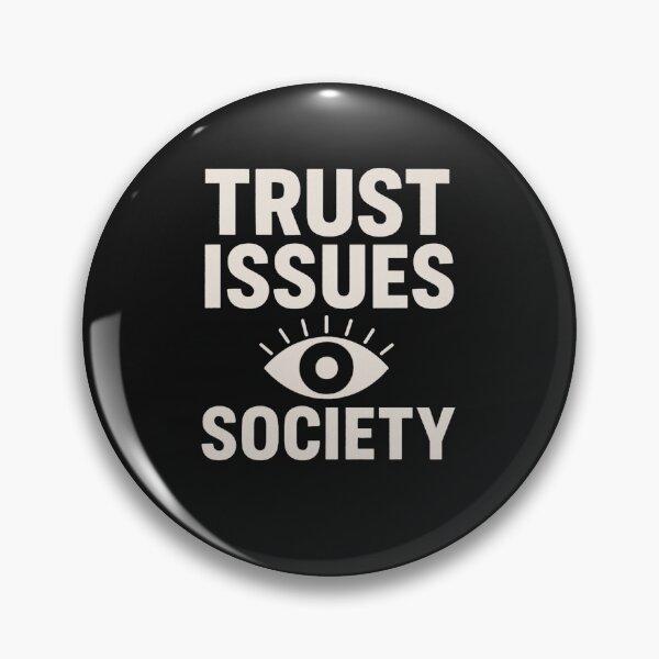 Item preview, Trust Issues Society | Retro Minimalist Eye Graphic Streetwear Design designed and sold by InspireHerTribe.