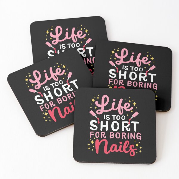 Item preview, Life Is Too Short For Boring Nails Nail Polish Design designed and sold by Betsytiptoe.