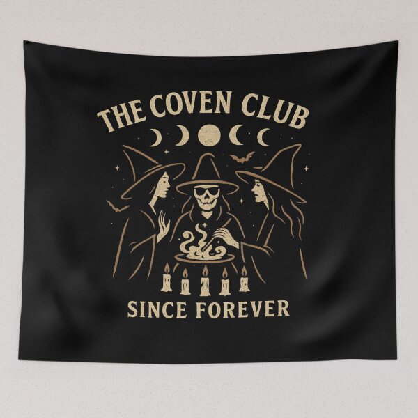 Item preview, The Coven Club – Vintage Witch Gathering Design designed and sold by AddictiveDesign.