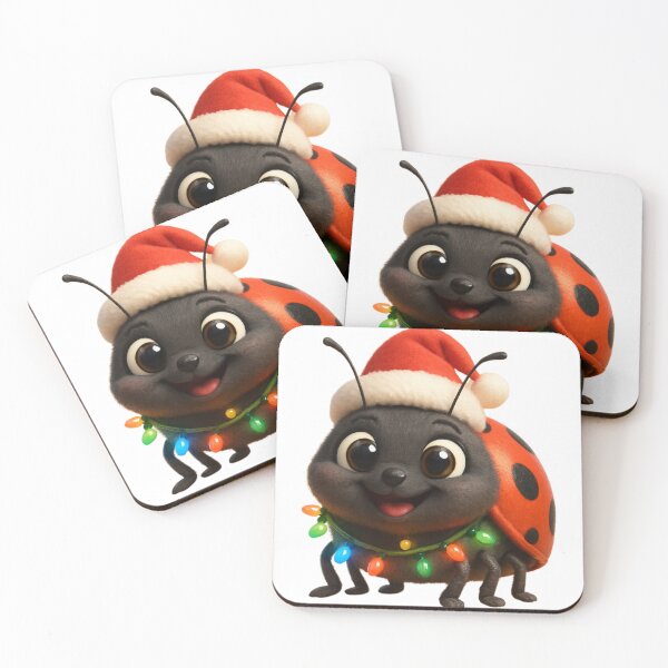 Item preview, Christmas Asian Lady Beetle designed and sold by Sillytoe.