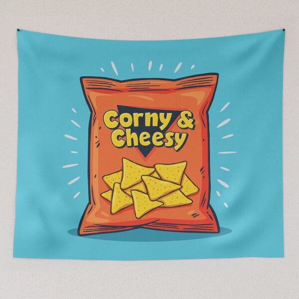 Item preview, Corny and cheesy | funny tortilla chip bag - orange designed and sold by MamSelle.