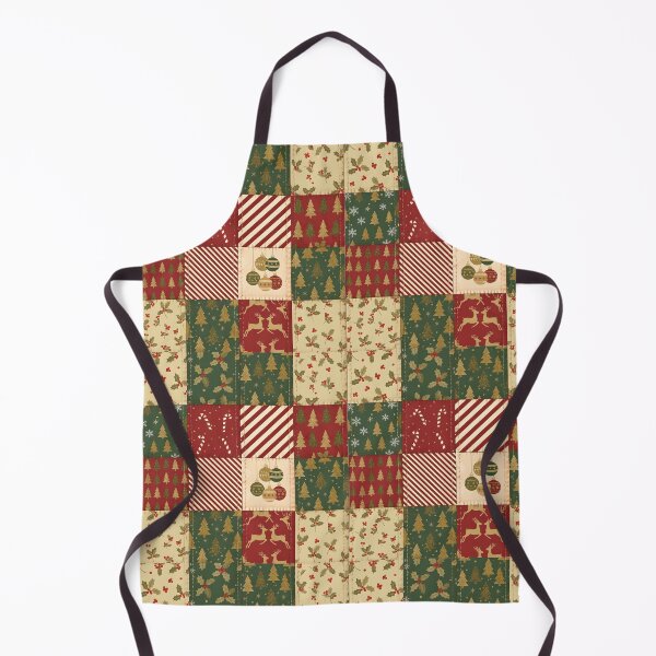 Item preview, Vintage Christmas Patchwork Pattern – Festive Quilt Design designed and sold by PrintandJoy.
