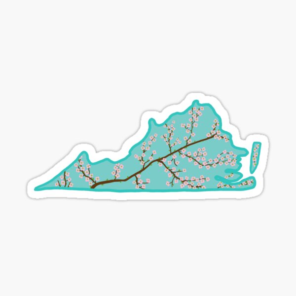 Virginia Dog Wood Flower Sticker