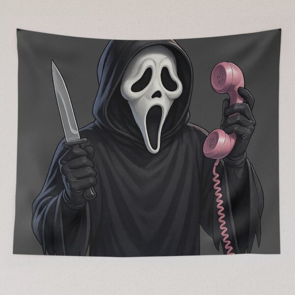 Item preview, Ghostface Calling – Retro Horror Pop Art designed and sold by EnigmaWitch.
