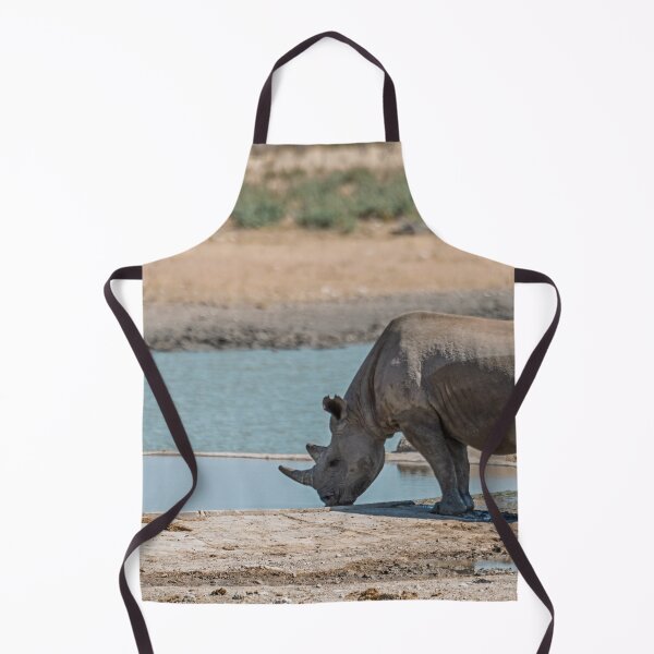 Item preview, Desert Thirst — Black Rhino at the Pan designed and sold by DavideAntoniani.