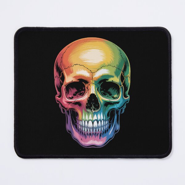 Item preview, Gay Pride Rainbow Flag Skull designed and sold by MinaReinger.