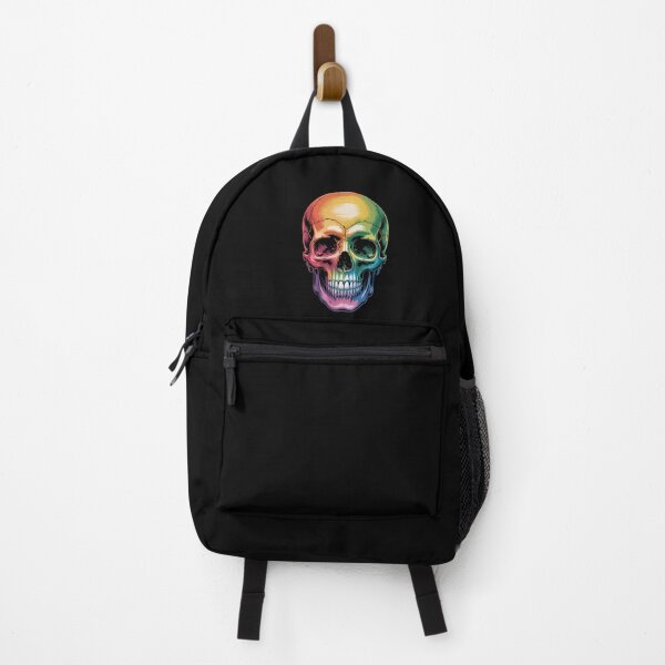 Item preview, Gay Pride Rainbow Flag Skull designed and sold by MinaReinger.