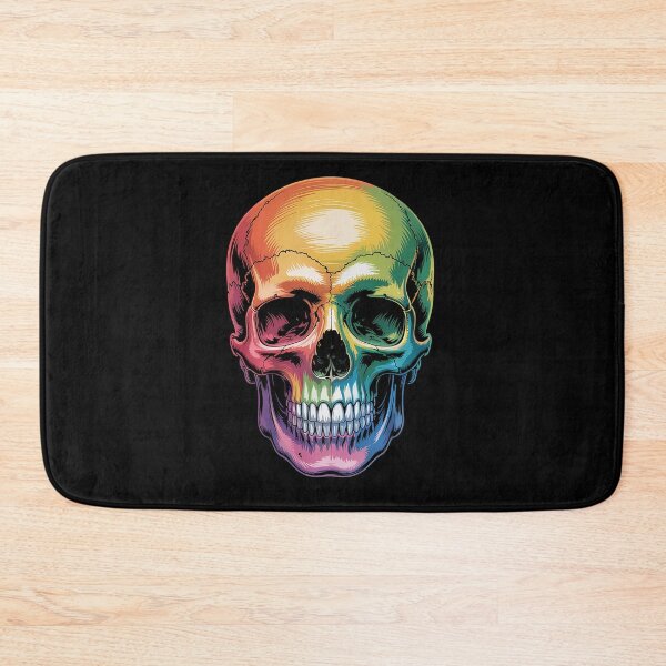 Item preview, Gay Pride Rainbow Flag Skull designed and sold by MinaReinger.
