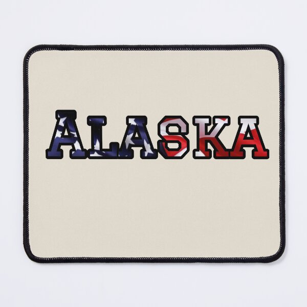 Item preview, Alaska USA Flag Typography – Patriotic Stars and Stripes American Pride Design designed and sold by Long Family Gifts.