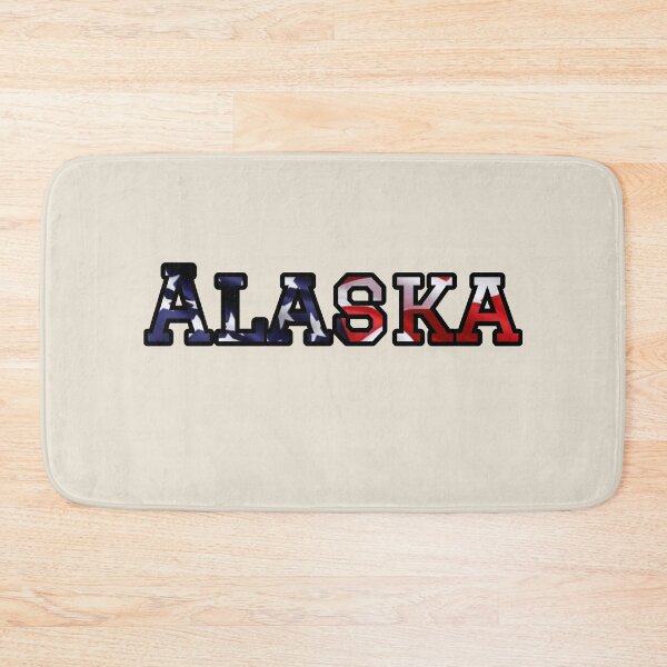 Item preview, Alaska USA Flag Typography – Patriotic Stars and Stripes American Pride Design designed and sold by Long Family Gifts.
