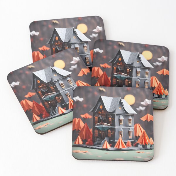 Item preview, Origami Art - Shadows of Time: The Gothic Victorian Manor designed and sold by ArtfulFolds.