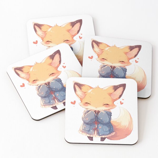 Item preview, Cute fox in a coat designed and sold by MendaciousMina.