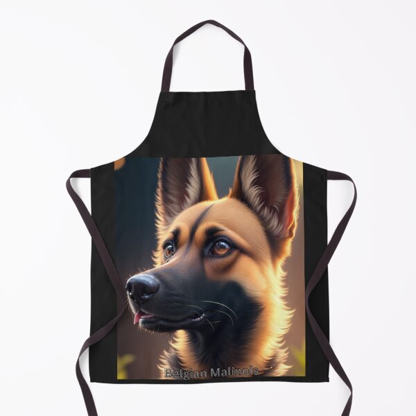 Item preview, Portrait of a Belgian Malinois in Warm Sunset Light designed and sold by KJ-Books.