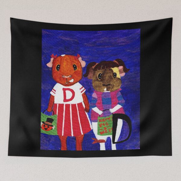 Item preview, Pigoween: Dweezil and Dagmar Trick or Treating designed and sold by Guinea Pigs and Books.